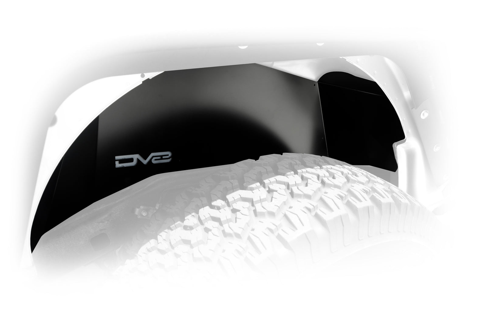 DV8 Offroad - Inner Fender; Rear; Black Finish - INFEND-01RB