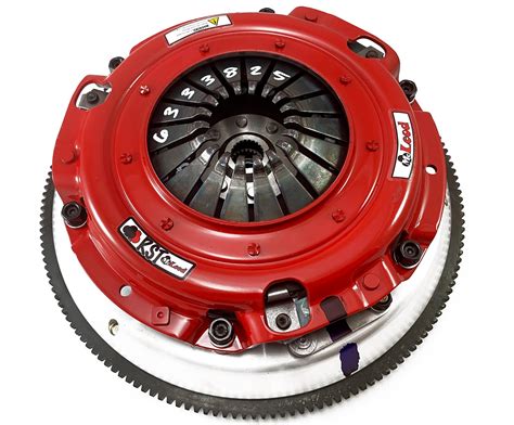 McLeod RST Twin Disc Clutch Kit 18-19 Ford Mustang GT 1 x 23 Spline 0 Bal w/164T 8 Bolt AL Flywheel - 6333825 for 2018-2023 F
