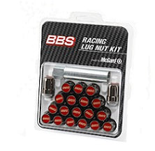 BBS McGard Lug Nut Set 12x1.5 Red/Black