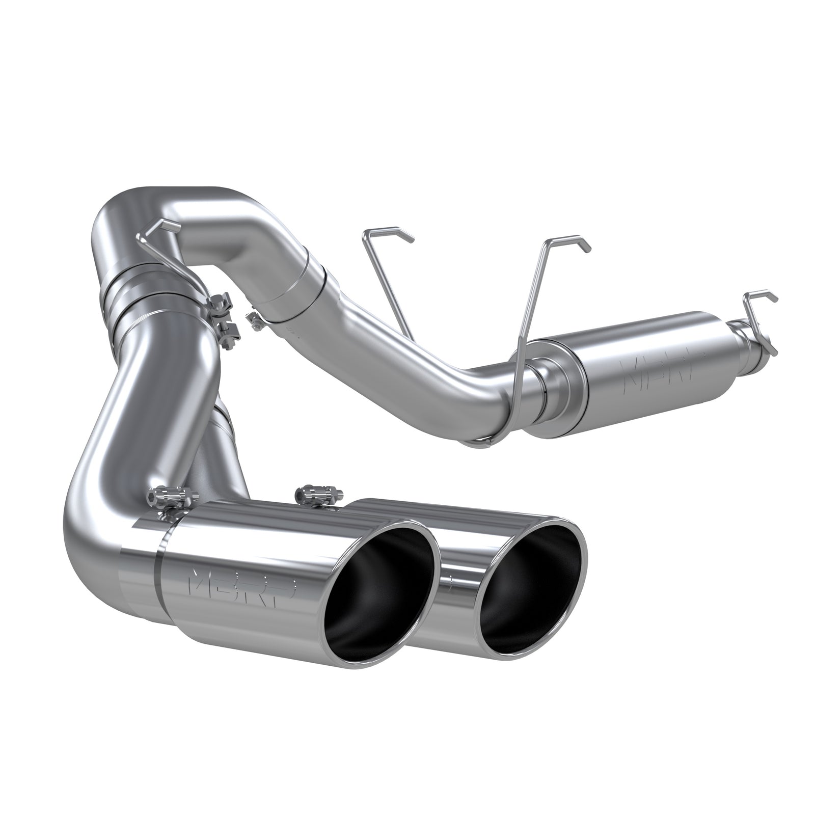 MBRP 14-16 Ram 2500/3500 6.4L 4in AL Single Side Dual Outlet Cat Back Exhaust - S5150AL