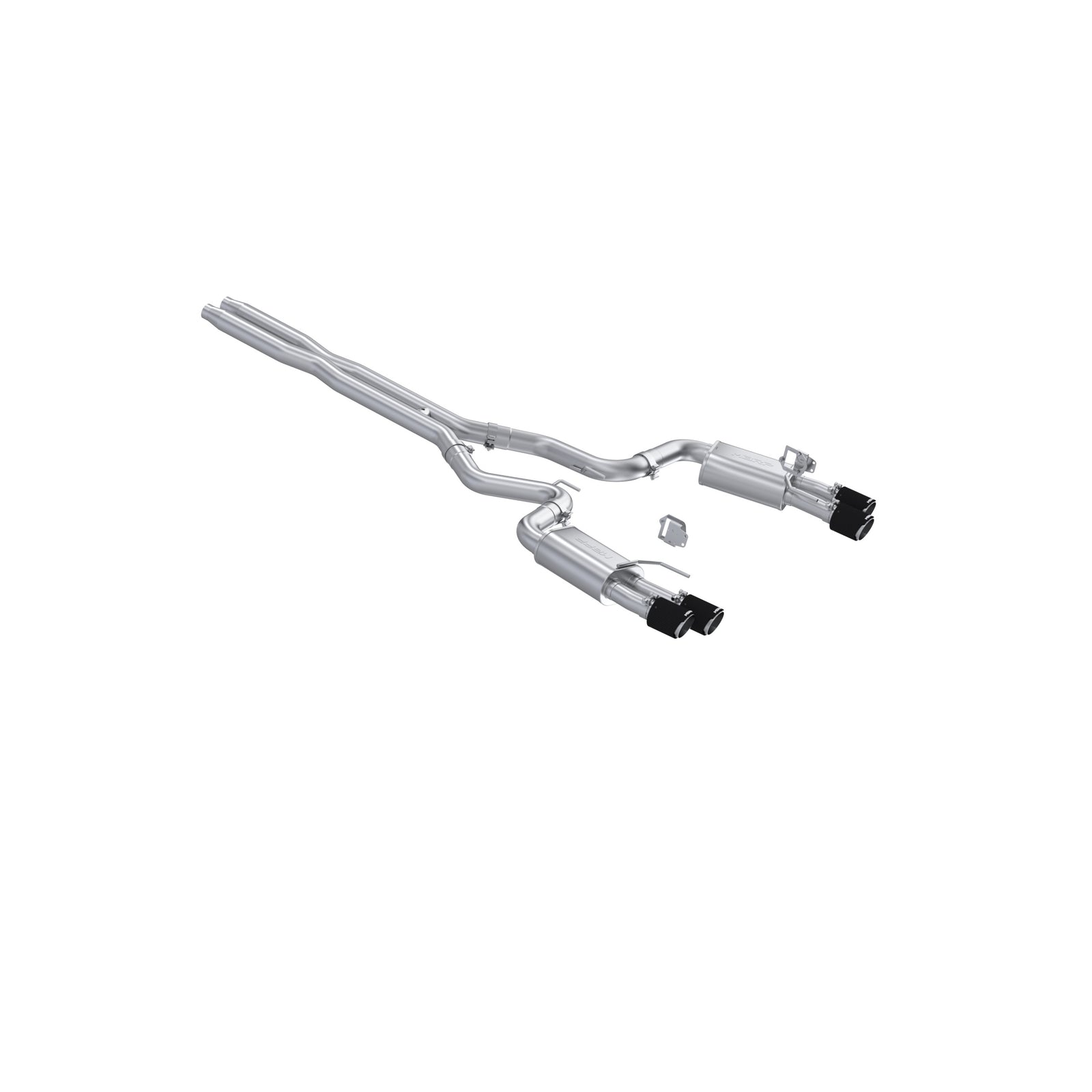 MBRP 2024+ Ford Mustang GT Armor Pro 3in Steet Profile Catback Exhaust - Carbon Fiber Tips - S72803CF