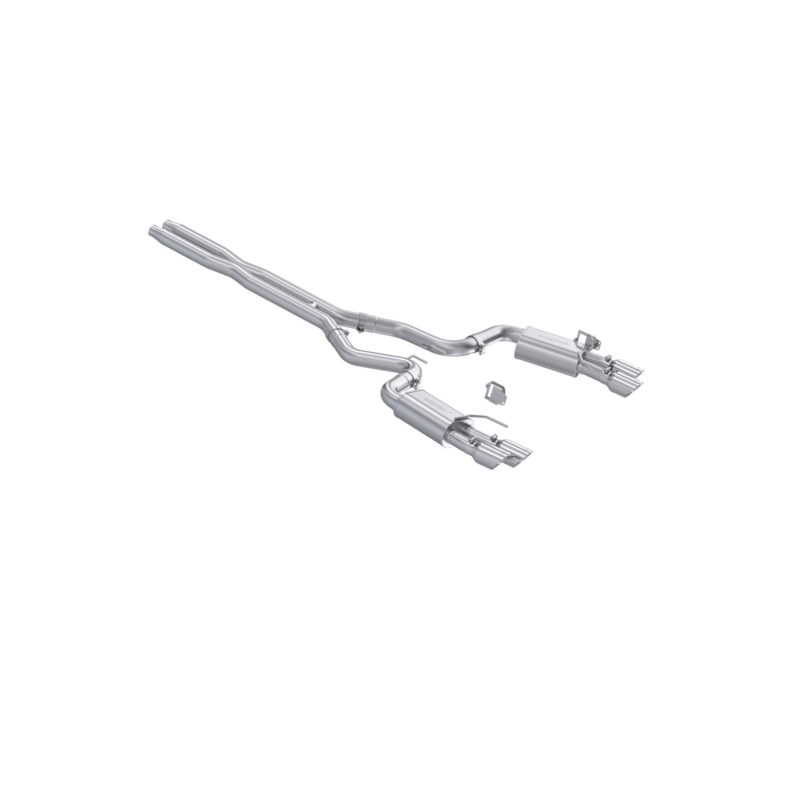 MBRP 2024+ Ford Mustang GT Armor Lite 3in Steet Profile Catback Exhaust - Stainless Steel Tips - S7280AL