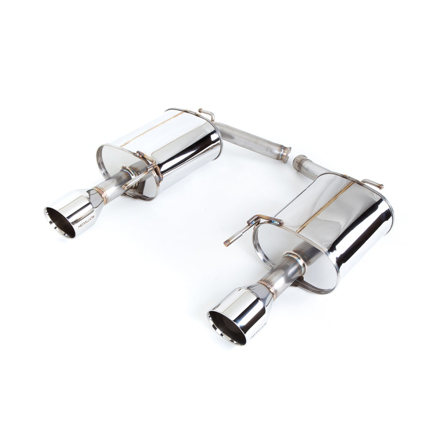 Revel Medallion Touring-S Axle Exhaust - Dual Muffler / Axle Back 07-08 Infiniti G35 Sedan - T70130AR by Revel - front view