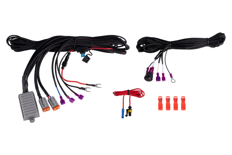 Diode Dynamics Add-on DT 4-Pin Fog Light Wiring Harness - DD4110 by Diode Dynamics - front view