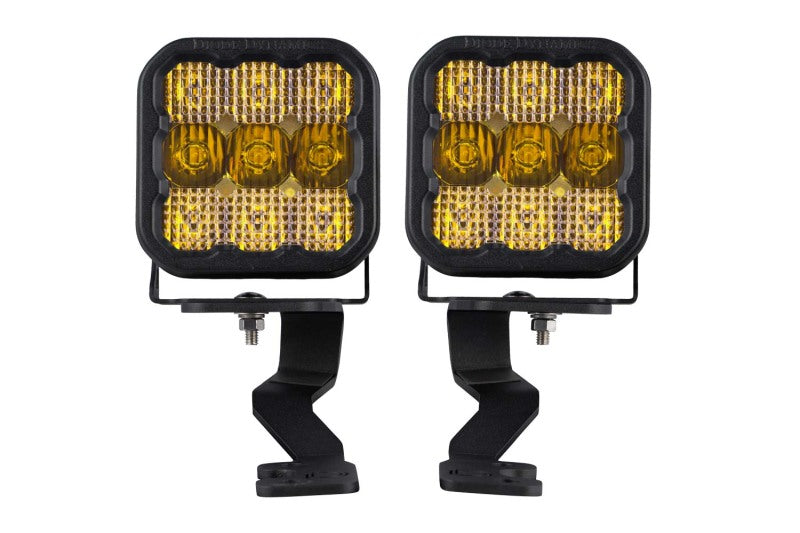 Diode Dynamics 2022 Toyota Tundra SS5 Sport Stage Series Ditch Light Kit - Yellow Combo - DD7398 for 2022-2025 Toyota Tundra