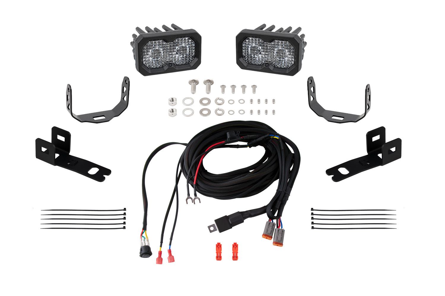 Diode Dynamics 21-22 Ford F-150 Stage Series Reverse Light Kit C2 Sport - DD7376 for 2021-2023 Ford F 150 - front view