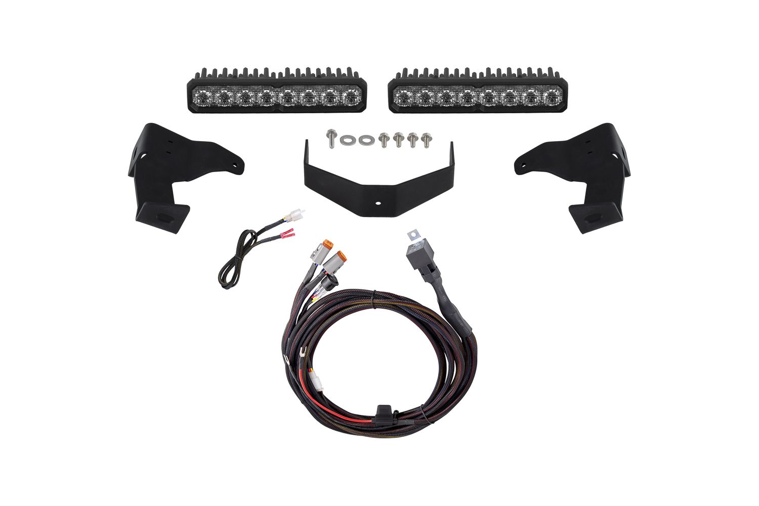 Diode Dynamics Tacoma 2024 Stealth Lightbar SS10 Max White Combo - DD8836 for 2024-2026 Toyota Tacoma - front view