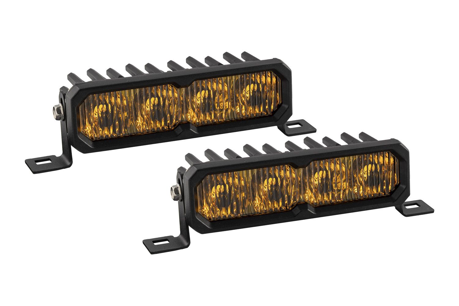 Diode Dynamics SS6 Sport Yellow Fog Standard ABL (pair) 3000K - DD8135P by Diode Dynamics - front view