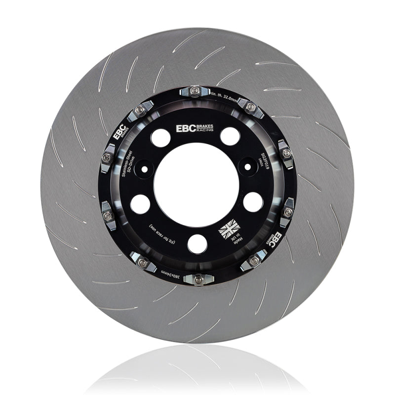 EBC 16-20 Porsche 911 (991/992) GT3 2 Piece SG Racing Rear Rotors - SG2F013 for 2013-2018 Porsche 911