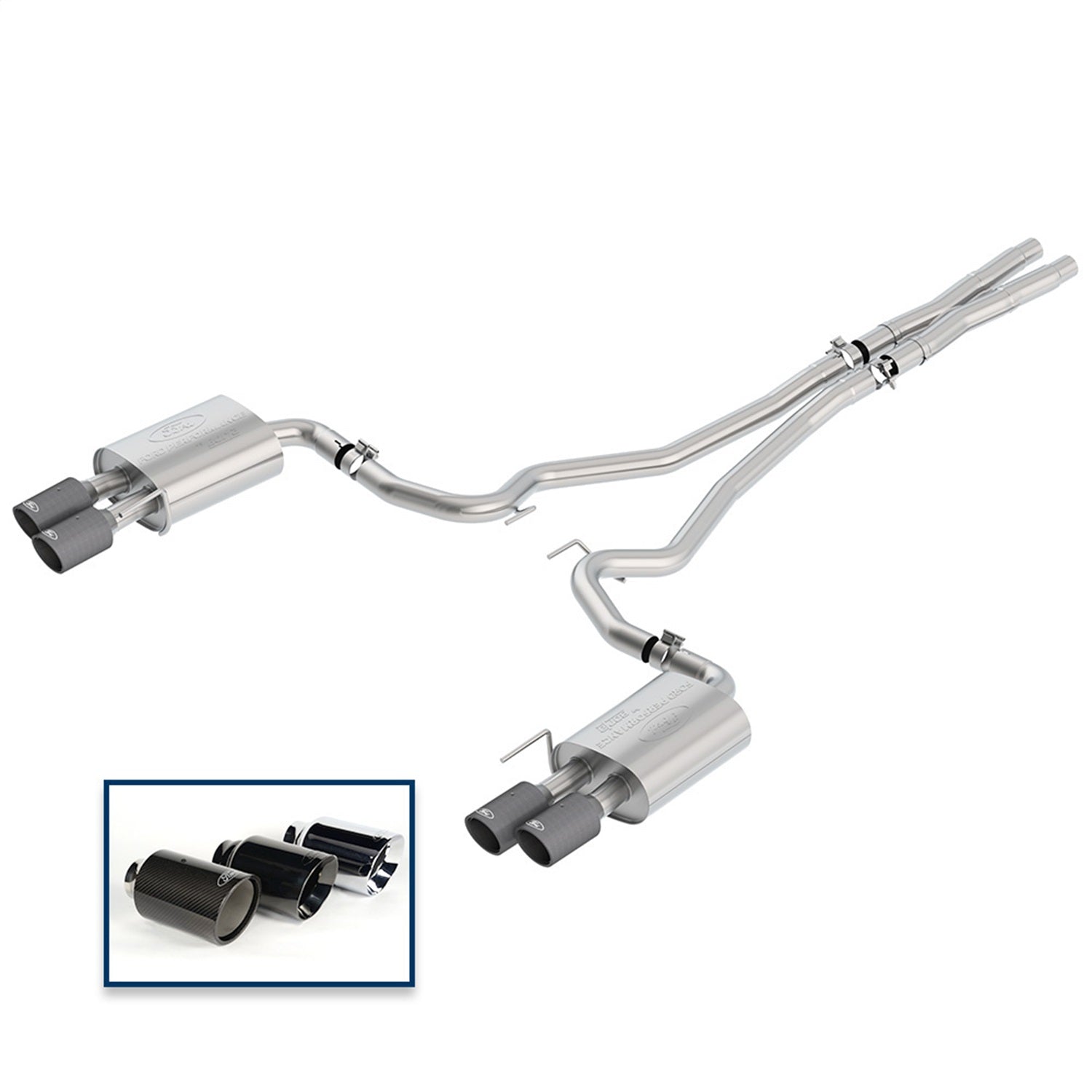 Ford Performance Sport Cat-Back Exhaust System (FRPM-5200-M8SFA)