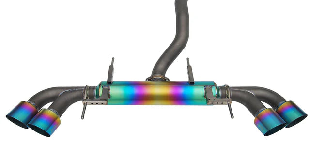Invidia 08+ Nissan GT-R Full Titanium Cat-back Exhaust - HS08R35TTG for 2009-2024 Nissan GT R - front view