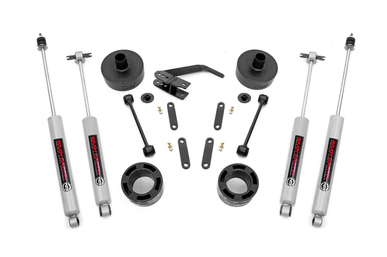 2.5 Inch Lift Kit | Spacers | N3 | Jeep Wrangler JK/Wrangler Unlimited (07-18)
