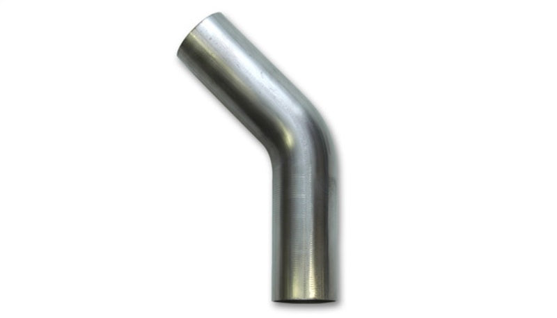 Vibrant 1.875in O.D. T304 SS 45 deg Mandrel Bend 6in x 6in leg lengths (1.875in Centerline Radius) - 13095 by Vibrant - front