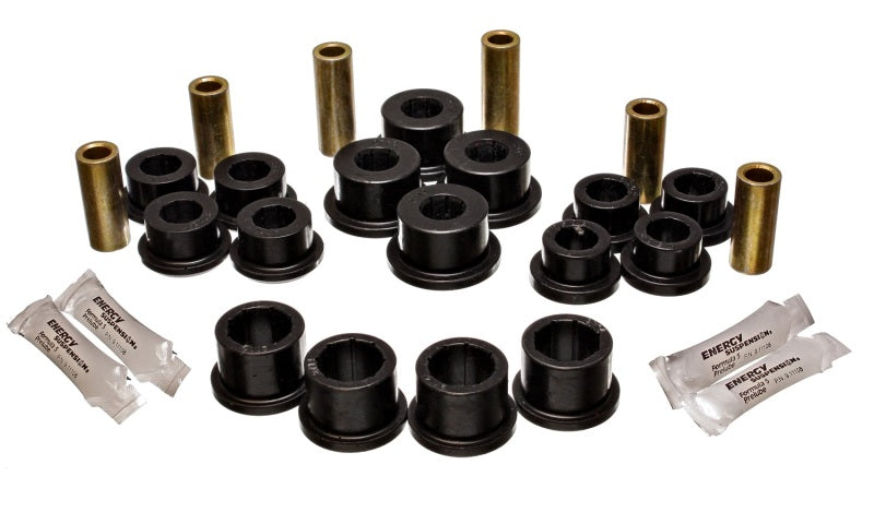 Energy Suspension 04-07 Mazda RX8 Black Rear Lateral/Trailing Arm Bushings - 11.3108G for 2004-2007 Mazda RX 8 - front view