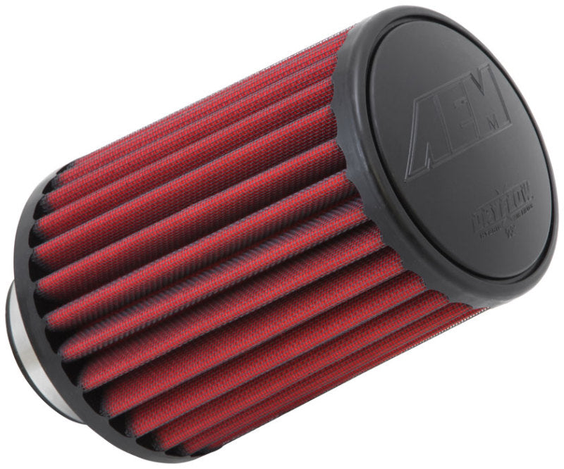 AEM Dryflow Air Filter - Round Tapered - 2.75in Flange ID x 5.5in Base OD x 4.75in Top OD x 7.5in H - 21-2157DK by AEM Induct