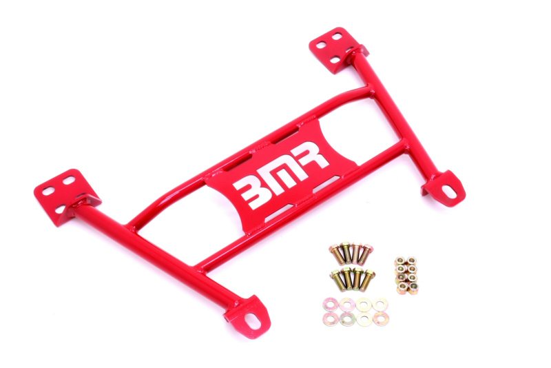 BMR 05-14 S197 Mustang Radiator Support Chassis Brace - Red - CB004R for 2005-2014 Ford Mustang