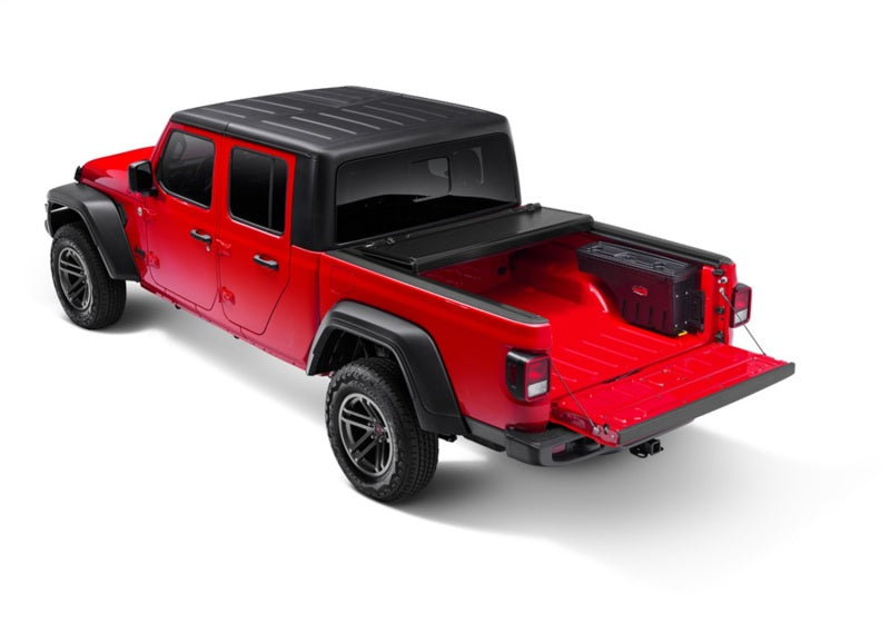 UnderCover 2020 Jeep Gladiator Passengers Side Swing Case - Black Smooth - SC304P for 2002-2010 Dodge Ram 1500 - front view