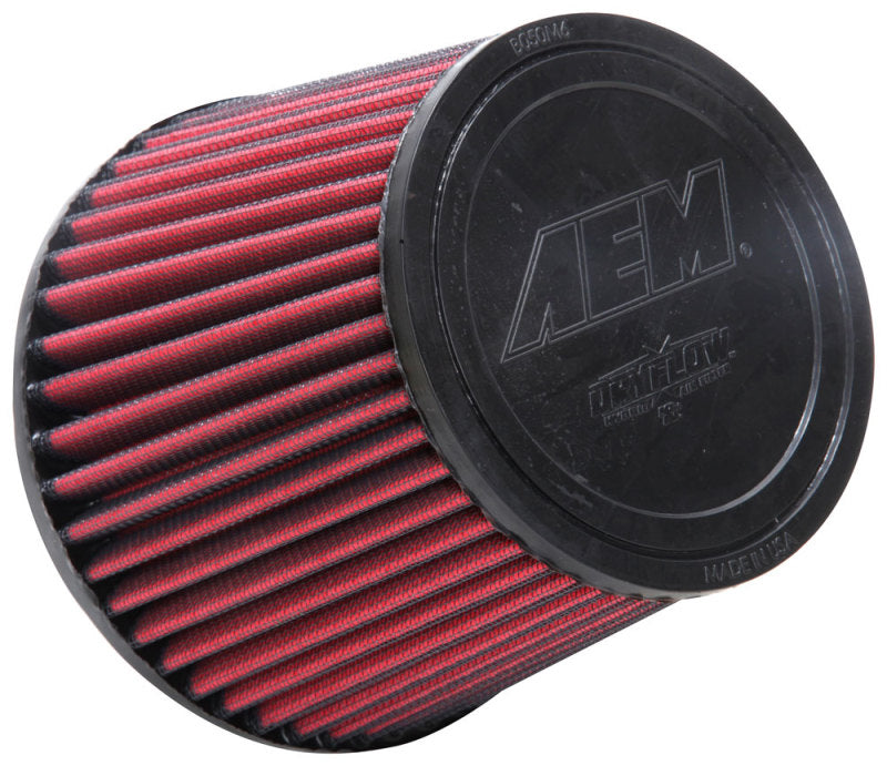 AEM 5 inch x 5 inch DryFlow Air Filter - 21-2073DK by AEM Induction - front view