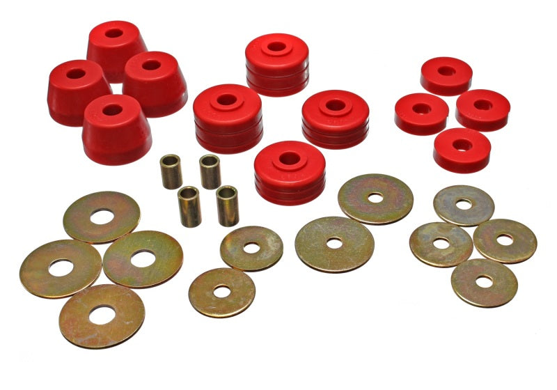 Energy Suspension 72-93 Ramcharger Body Cab Mount Set - 5.4101R for 1972-1989 Dodge D100 - front view