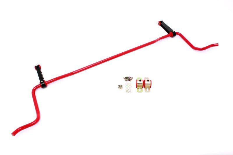 BMR 05-10 S197 Mustang Rear Solid 22mm Sway Bar Kit w/ Bushings & Billet Links - Red - SB023R for 2005-2014 Ford Mustang - fr