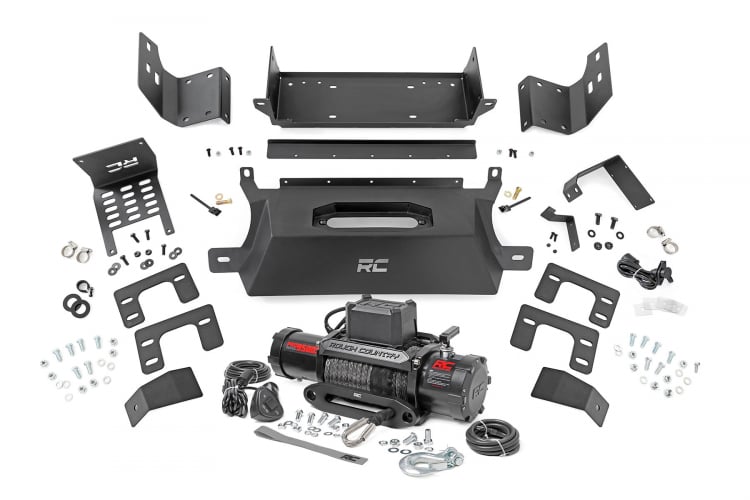 Rough Country - Hidden Winch Mount All Models | Ford Bronco 4WD (2021-2023)
