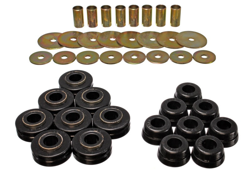 Energy Suspension Scout Ii Body Mounts - Black - 6.4101G for 1972-1980 International Scout II - front view