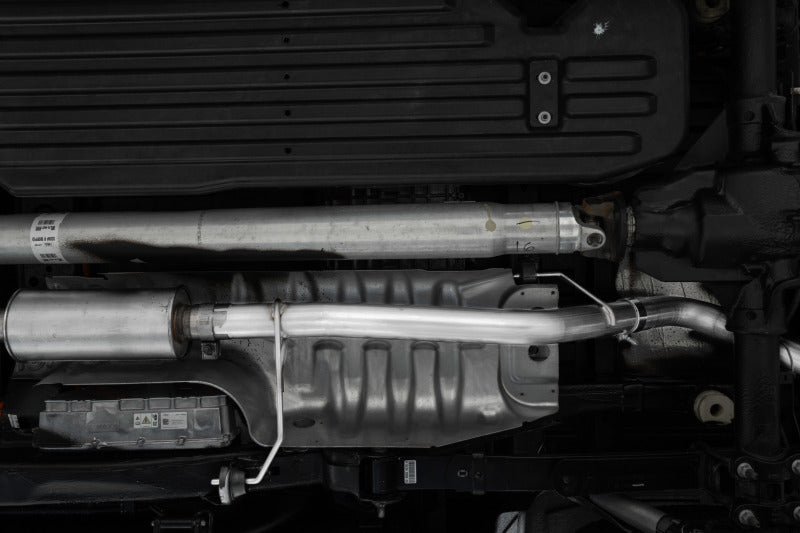 MBRP 2021+ Ford F-150 Powerboost Hybrid 3in Single Side Exit - Aluminized Steel