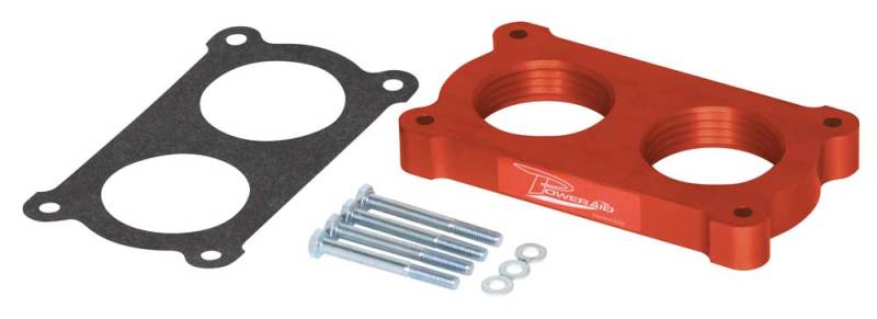 Airaid 05-09 Mustang GT 4.6L PowerAid TB Spacer - 450-610 for 2005-2009 Ford Mustang - front view