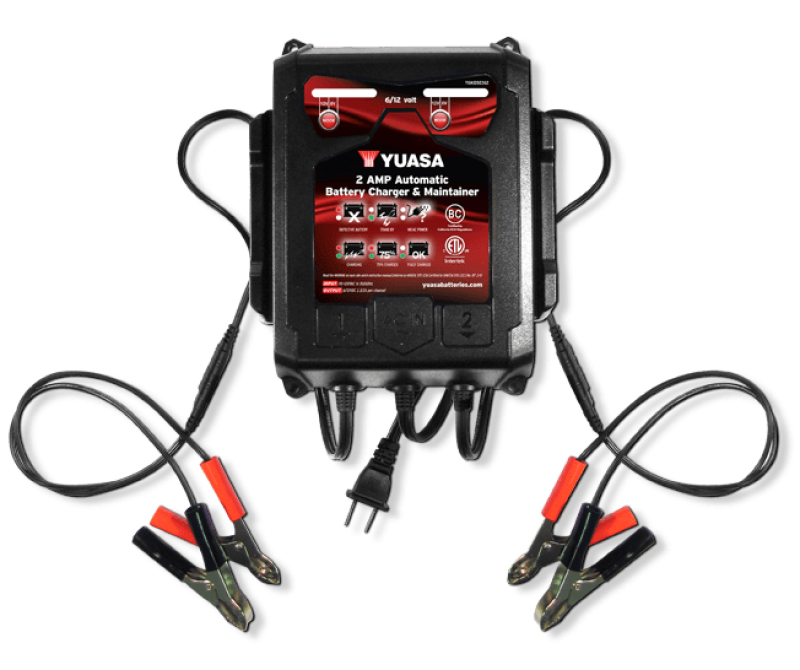 Yuasa 2 Amp Charger & Maintainer (6/12V) - YUA2AMPCH by Yuasa Battery