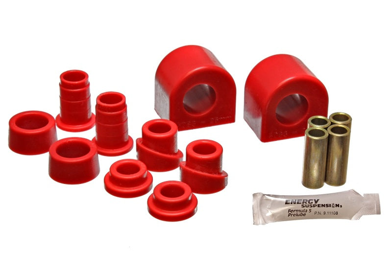 Energy Suspension 88-96 Chevy Corvette Red 24mm Front Sway Bar Bushing Set (End Links Inc) - 3.5141R for 1988-1996 Chevrolet