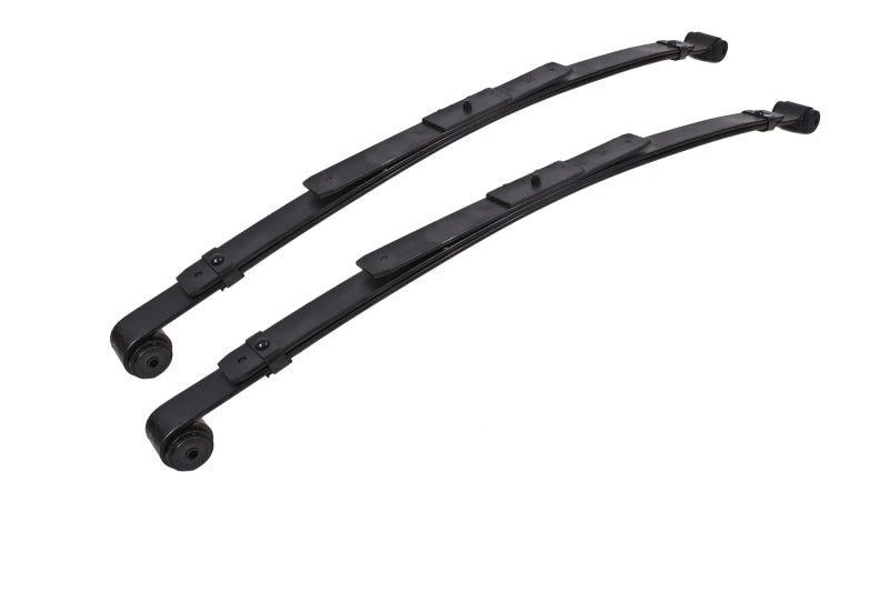 BMR 67-69 1st Gen F-Body Rear Lowering Leaf Springs (2in Drop) - Black - SP057 for 1967-1981 Chevrolet Camaro - front view