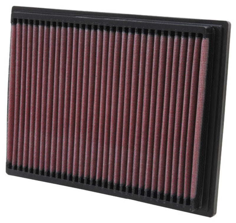 K&N 90-06 BMW 2.0/2.2/2.5/2.8/3.0/3.2L Drop In Air Filter - 33-2070 for 1992-1999 BMW 3 Series - front view