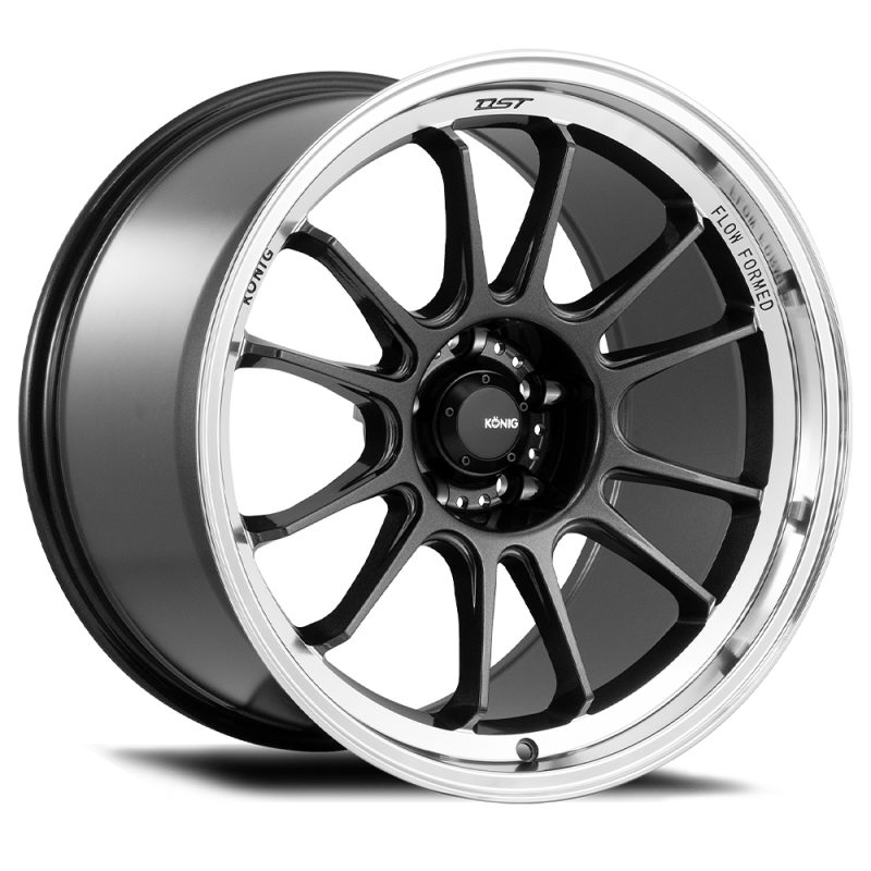Konig Hypergram 15x8 4x100 ET35 Metallic Carbon w/ Machined Lip - HG85100356 by Konig