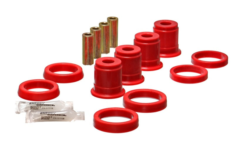 Energy Suspension Universal Half Set Red Upper Control Arm Bushings - 2.3105R for 1984-2001 Jeep Cherokee - front view