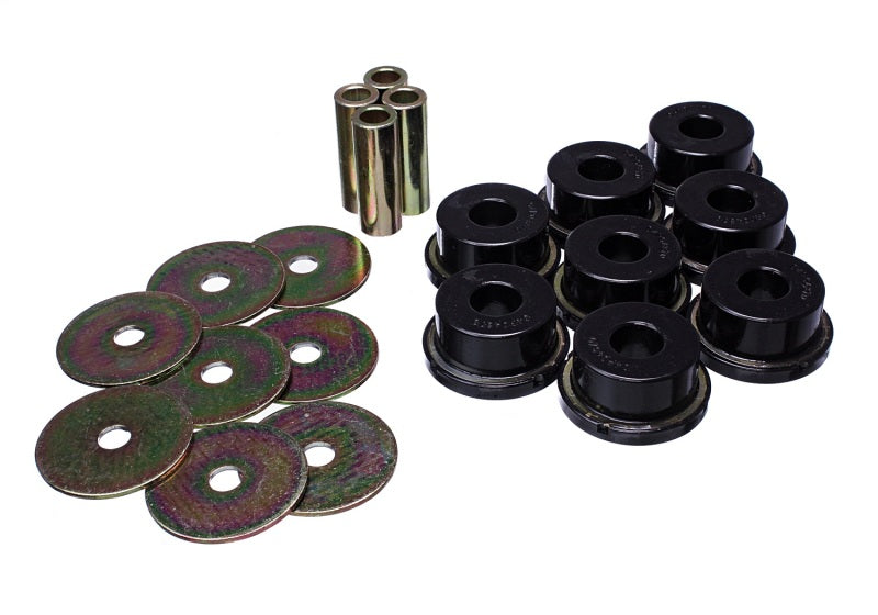 Energy Suspension 05-09 Subaru Legacy Rear Subframe Bushing Set - Black - 19.4102G for 2005-2009 Subaru Legacy - front view