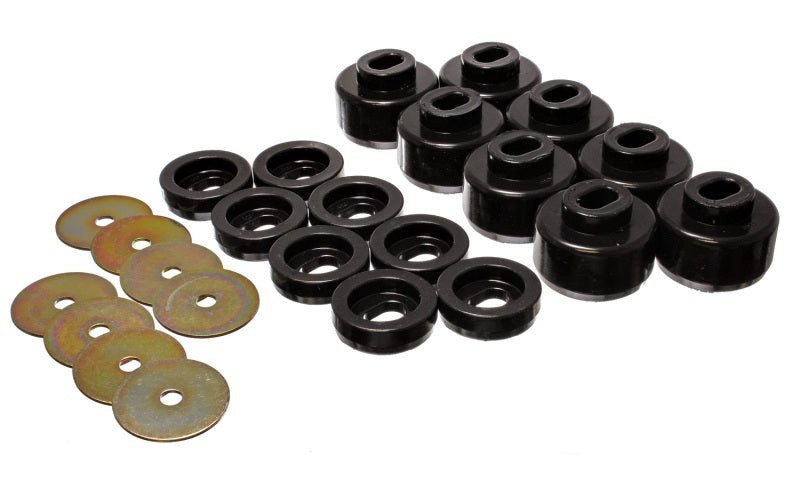 Energy Suspension 99-06 Silverado C1500/K1500/01-06 Silverado C2500/K2500 Black Body(cab) Mount Set - 3.4150G for 1999-2004 C