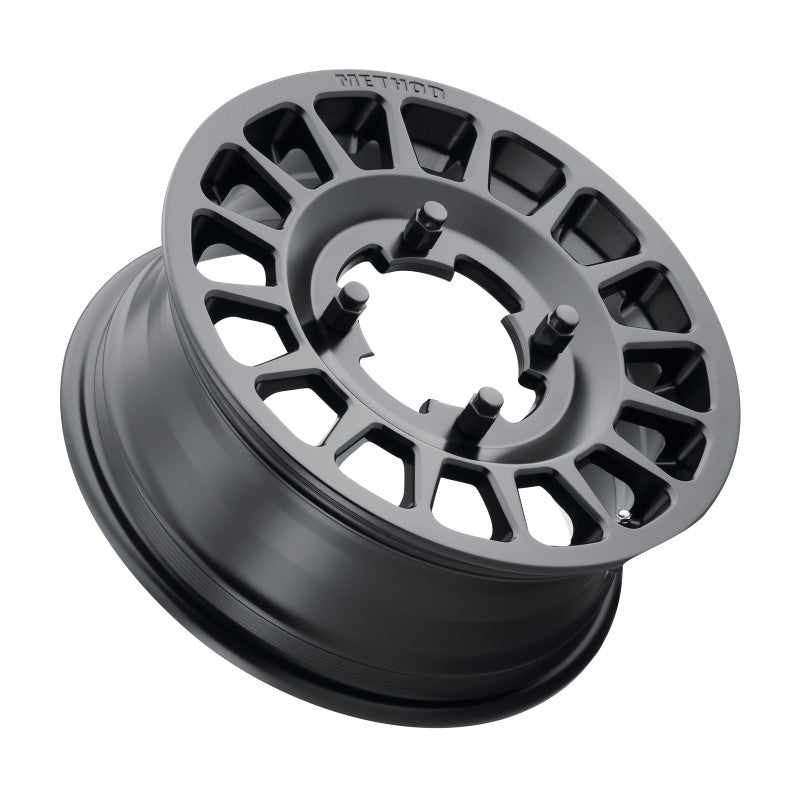 Method MR407 Bead Grip 15x6 / 5+1/51mm Offset / 5x4.5 / 77mm CB Matte Black Wheel - MR40756012551 by Method Wheels - front vi
