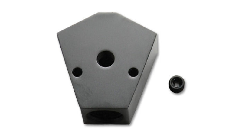 Vibrant Billet Aluminum Y-Block Fitting with 1/8in NPT Port - 1/2in NPT x 1/2in NPT x 1/2in NPT - 10822 by Vibrant - front vi