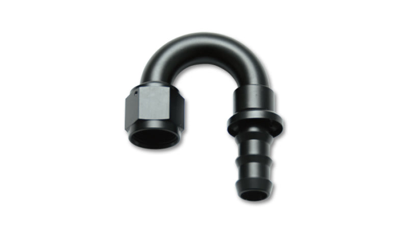 Vibrant -8AN Push-On 180 Deg Hose End Fitting - Aluminum - 22808 by Vibrant - front view
