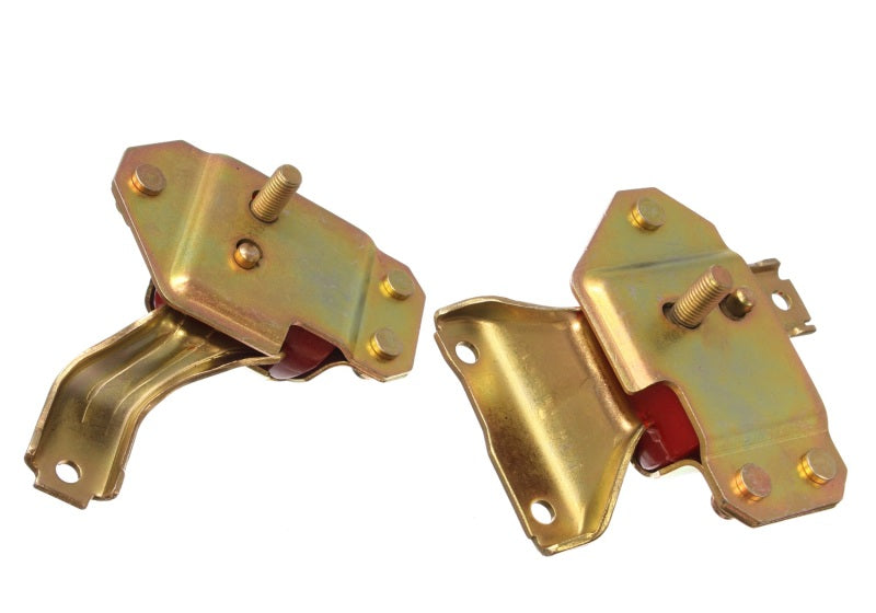Energy Suspension Mustang 4.6L Motor Mounts - Red - 4.1127R for 1996-2004 Ford Mustang - front view