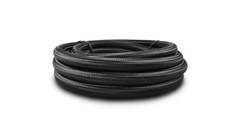Vibrant -8 AN Black Nylon Braided Flex Hose (5 foot roll) - 11988 by Vibrant - front view