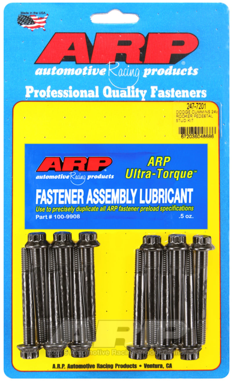 ARP Dodge Cummins 24V Rocker Pedestal Rocker Stud Kit - 247-7201 by ARP