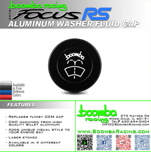 Boomba Racing  Ford Focus RS-ST &amp; Mustang EcoBoost Washer Cap