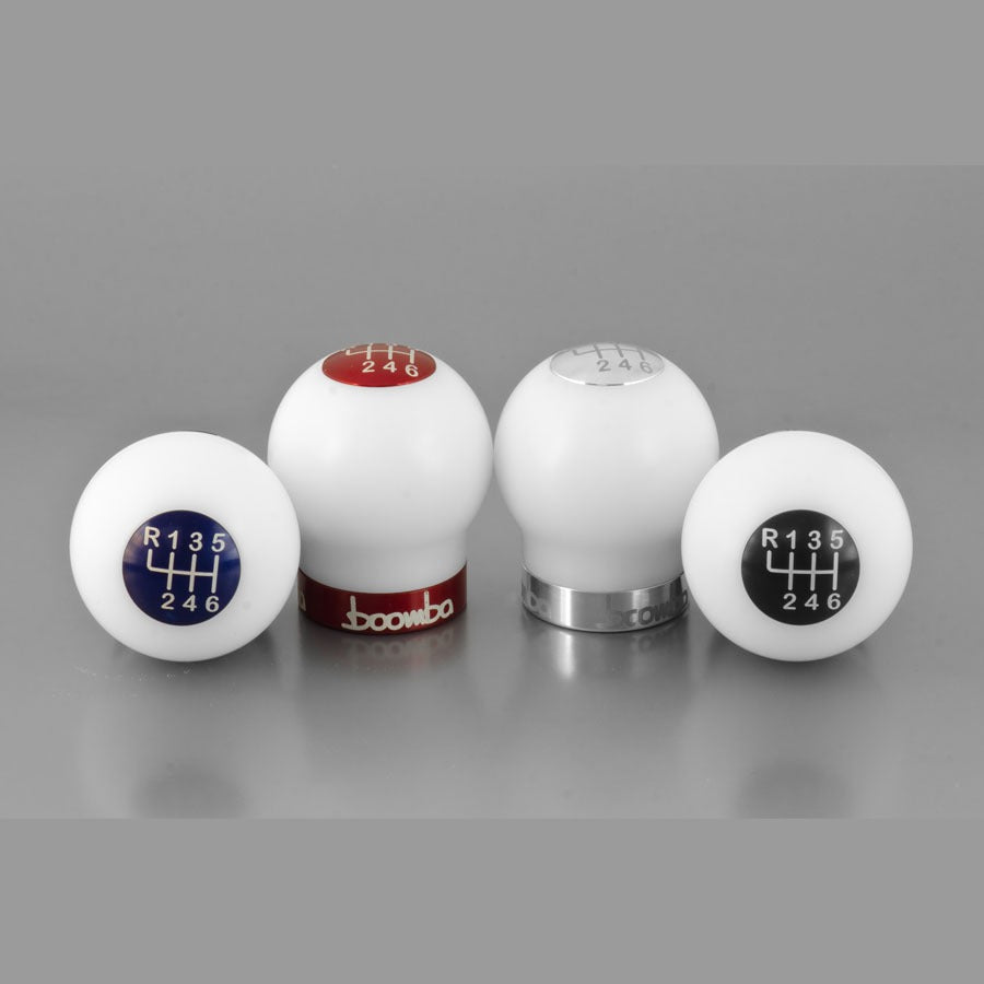 BoombaRacing  White ROUND 270 Weighted Shift Knob - V2
