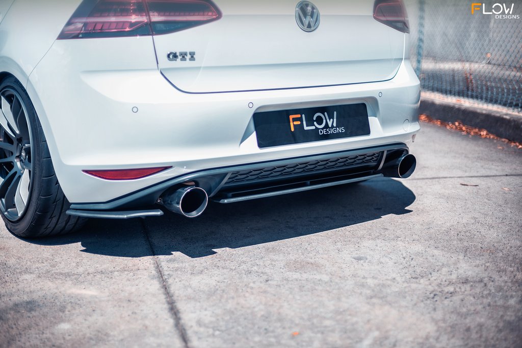 Flow Designs MK7 Golf GTI Full Lip Splitter Set - Option 2
