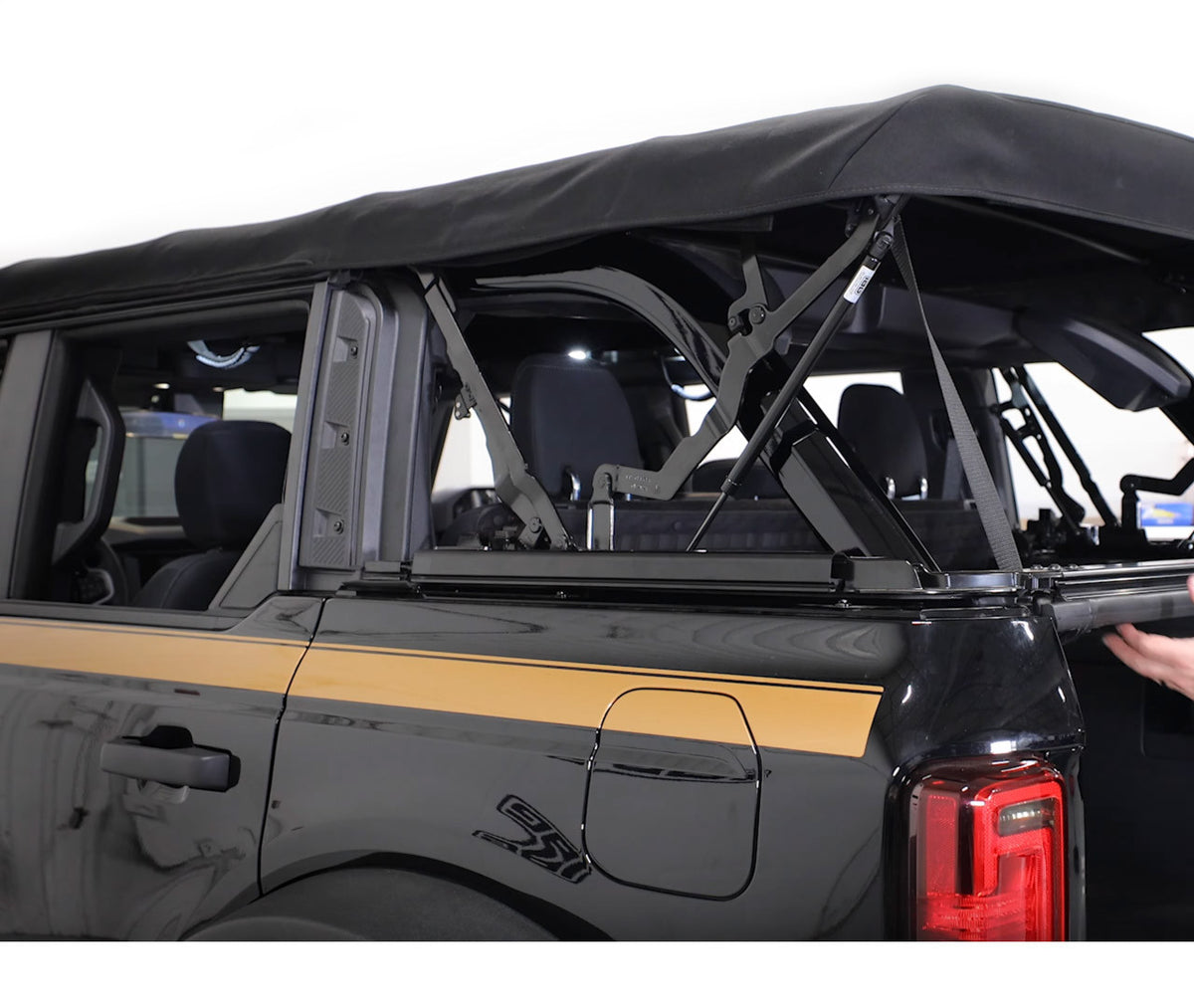 IAG Performance V2 EZ-Lift Soft Top Assist System for 2021 + Ford Bronco 4 Door Soft Top