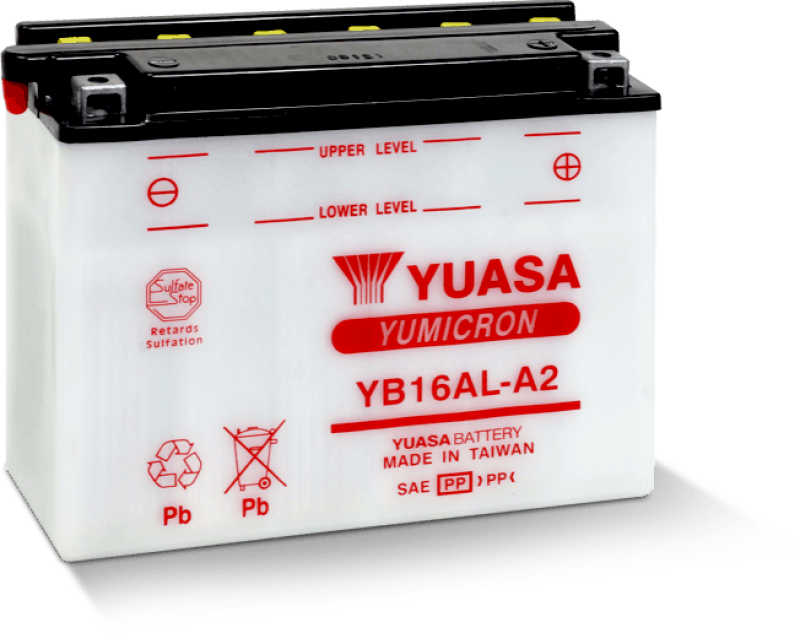 Yuasa YB16AL-A2 Yumicron 12 Volt Battery - YUAM22162 by Yuasa Battery