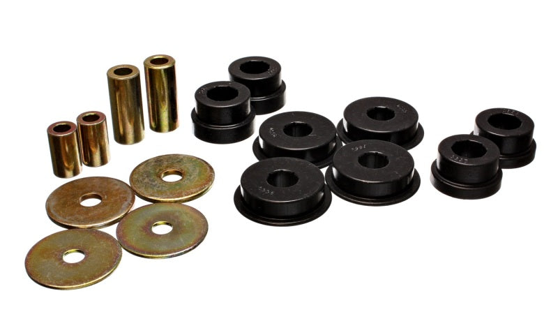 Energy Suspension 03-05 Mitsubishi Lancer EVO 8 Black Rear Differential / Mustache Bar Bushing Set - 5.1108G for 2003-2007 Mi