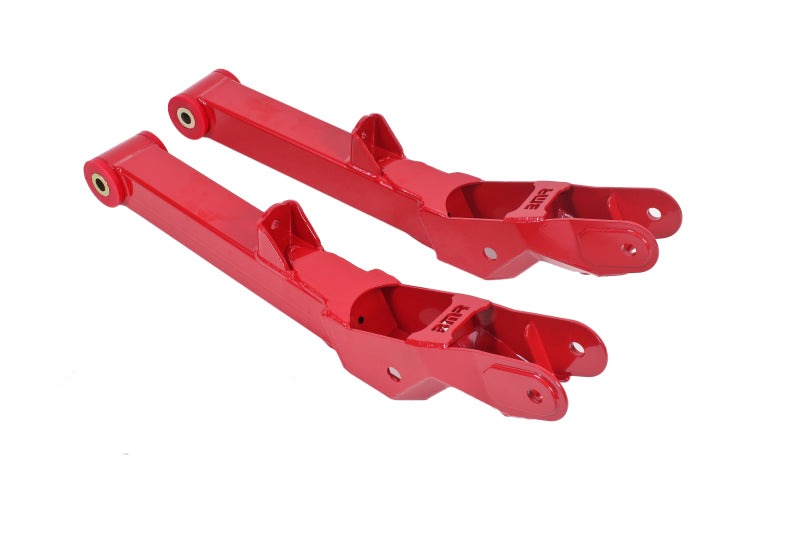 BMR 10-15 5th Gen Camaro Non-Adj. Rear Lower Control Arms (Polyurethane) - Red - TCA028R for 2010-2015 Chevrolet Camaro - fro