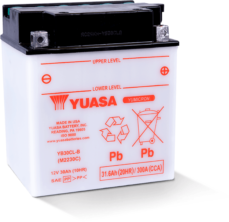 Yuasa YB30CL-B Yumicron CX 12 Volt Battery - YUAM2230CTWN by Yuasa Battery